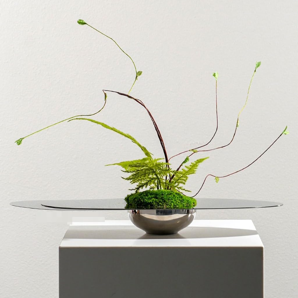 Artificial Bonsai Tree Light Luxury Hotel Living Room Table Floral Arrangement Stainless Steel Decoration Simulated Indoor Greening Fake Tree