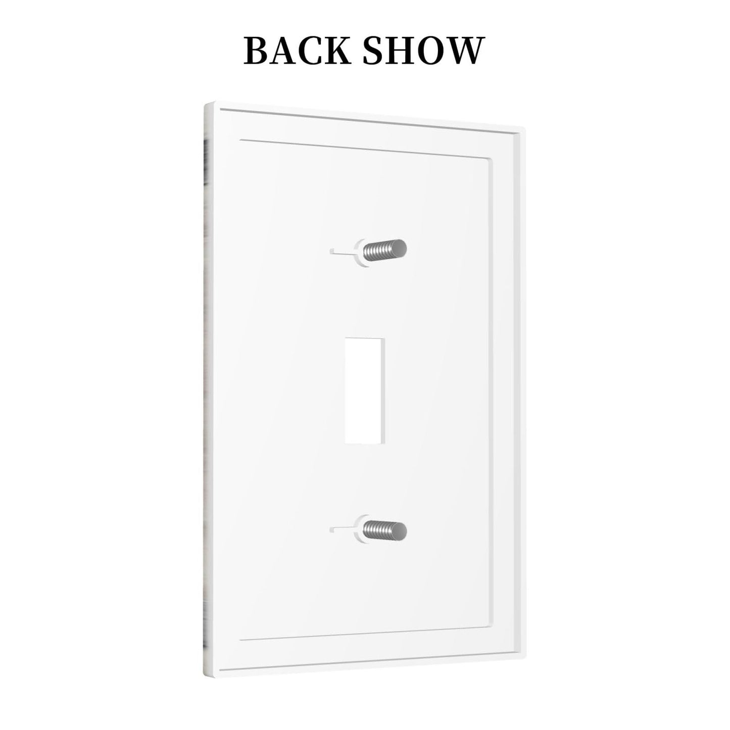 Western Rustic Wooden Barn Door Wood Texture Print Decorative Light Switch Cover 1 Gang Single Toggle Device Electrical Faceplate Switchplates Decorator Outlet Wall Plate for Farmhouse Home Decor