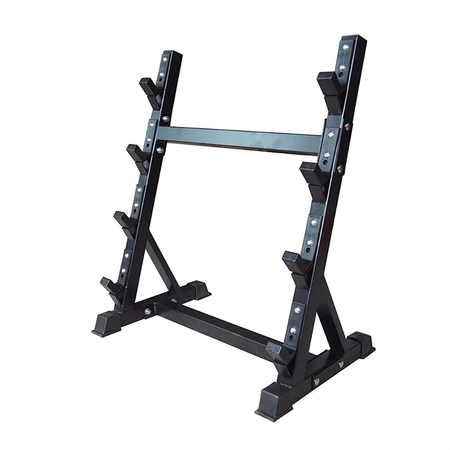 KYTGFH Heavy-Duty 4-Tier Dumbbell and Barbell Storage Rack, Commercial and Home Gym Equipment Organizer for Efficient Weight Management