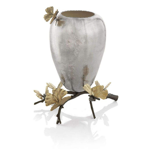 Ginkgo Butterfly Vase by Michael Aram