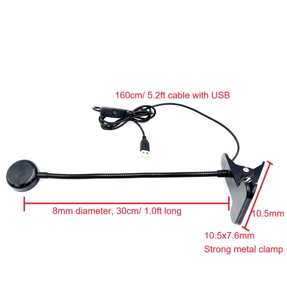 ZOELASS 5W Gooseneck UV Light for Resin Curing, 395-405nm LED UV Curing Lamp with 12" Flexible Arm & Steel Clamp for Resin Molds, Jewelry Making, DIY Crafts, Gel X Nails, Nail Polish