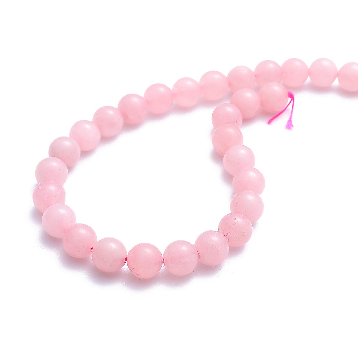 BEADIA Natural Rose Quartz Crystal Stone Round Loose Semi Gemstone Beads for Jewelry Making 4MM 89PCS
