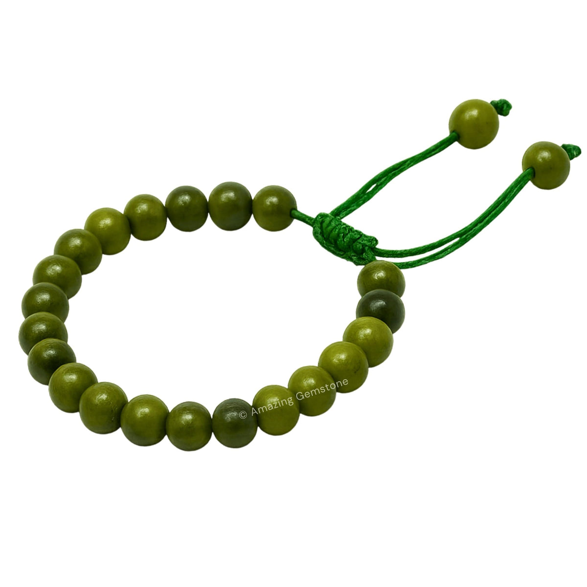 Amazing Gemstone Jade Bracelet, Gifts For Men & Women - Green Jade Protection Healing Crystal Bracelet - 8mm Gemstone Beaded Adjustable Bracelet, Pulseras Para Hombres Mujer Stocking Stuffers