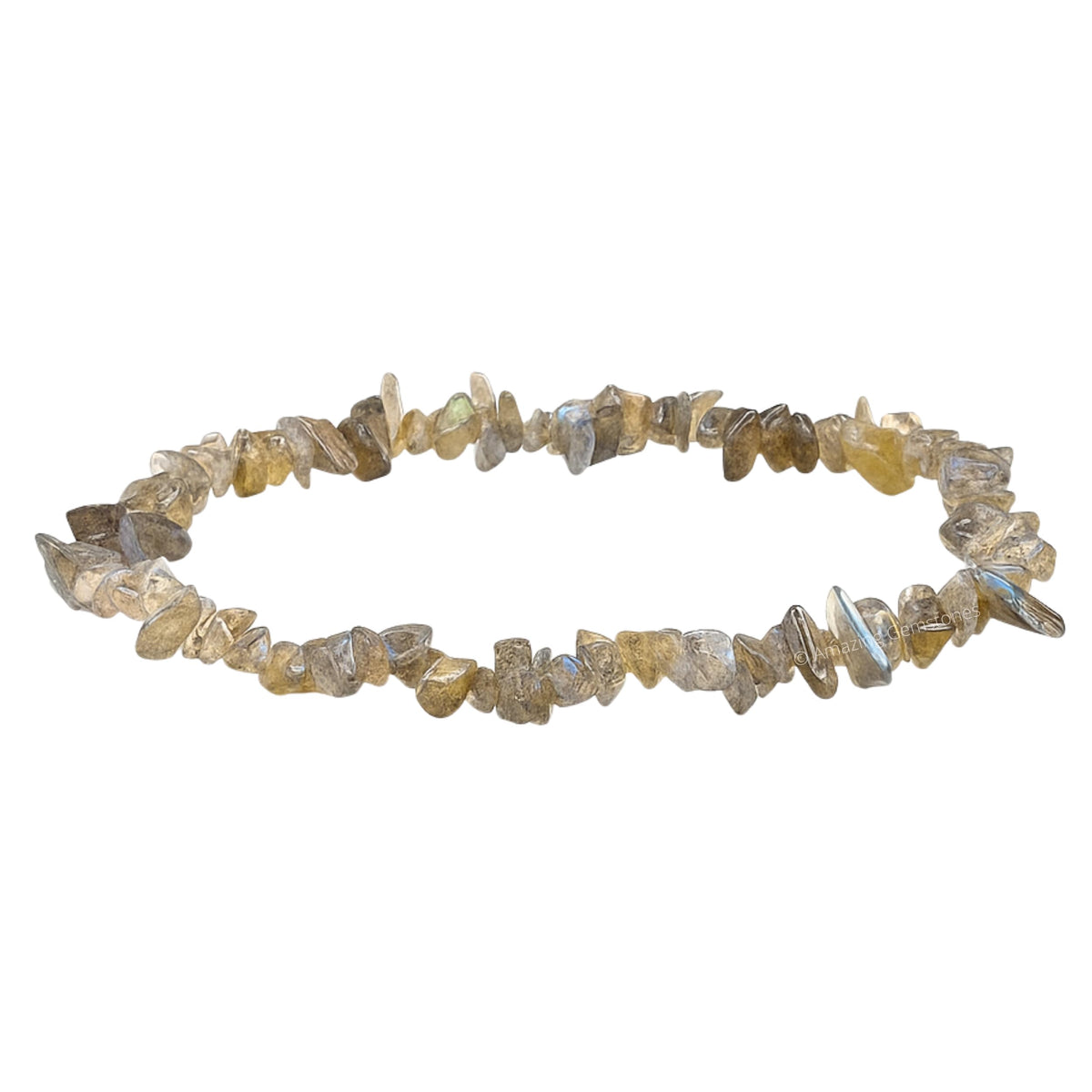 Amazing Gemstone Chips Bracelet (Labradorite)