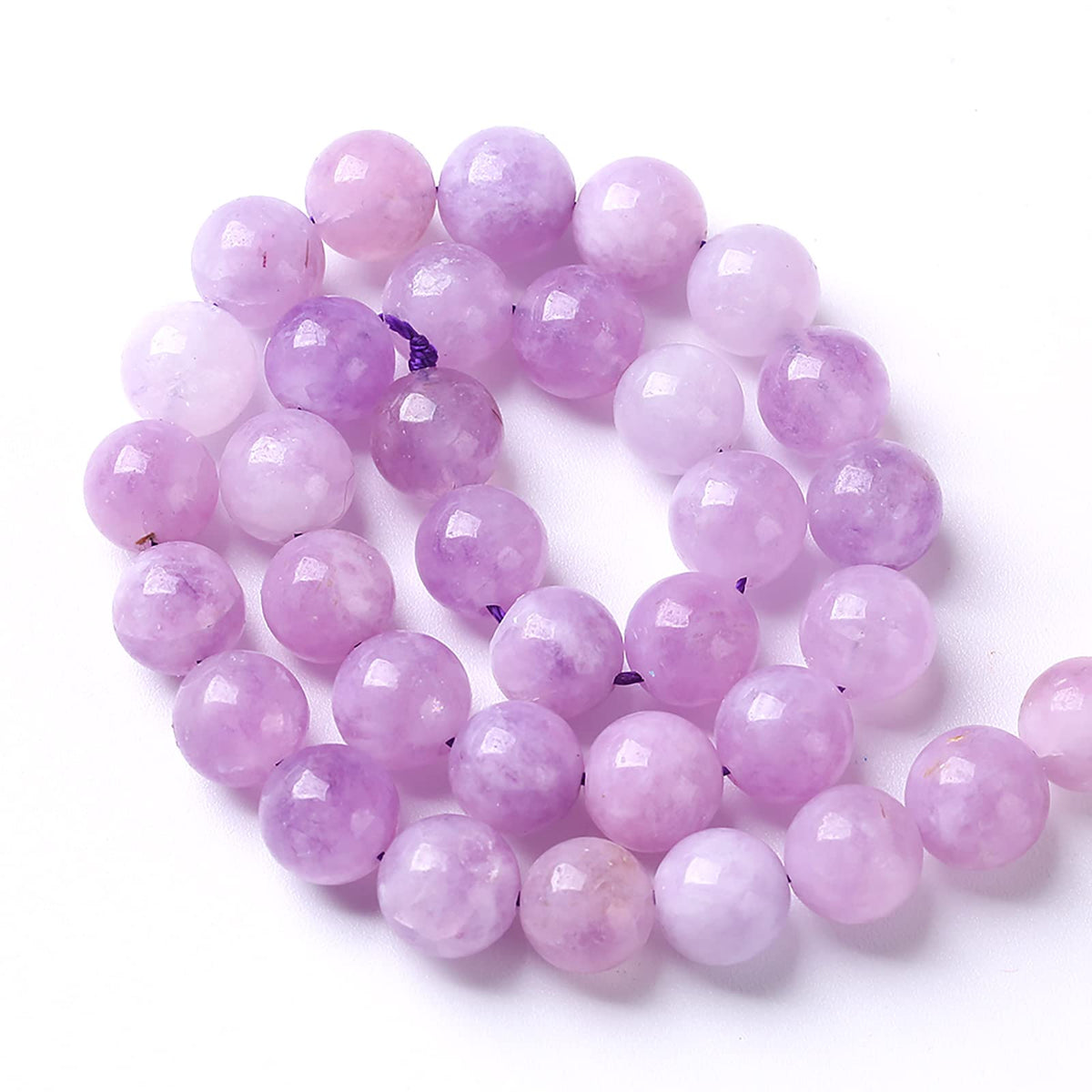 8MM 45PCS Natural Stone Lavender Amethyst Crystal Beads for Jewelry Making DIY Bracelet