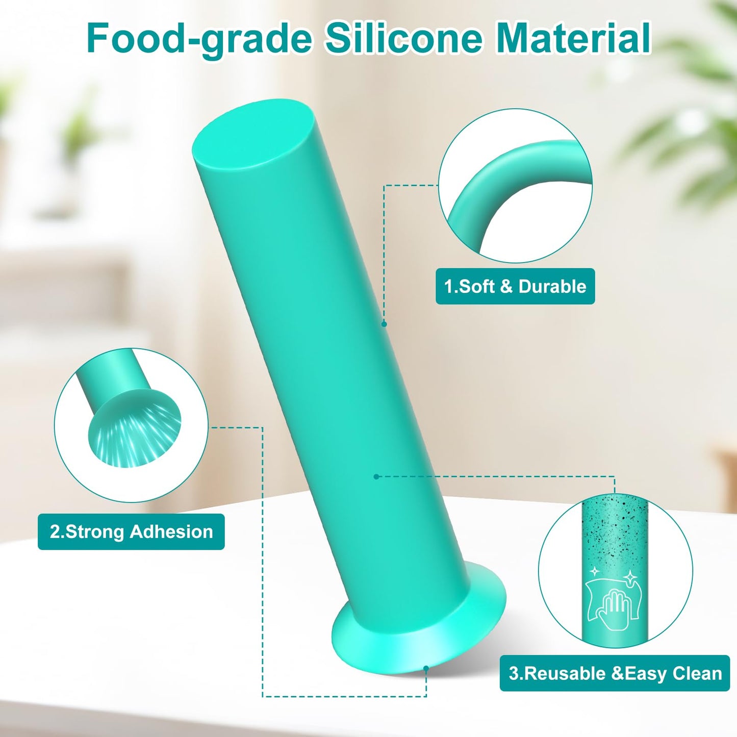 6 Sizes Hole Maker Resin Tool for Resin Mold, Drill-Free Silicone Resin Inserts, Resin Accessories for Epoxy Resin, 30PCS for Resin Jewelry Making & Keychain Crafts