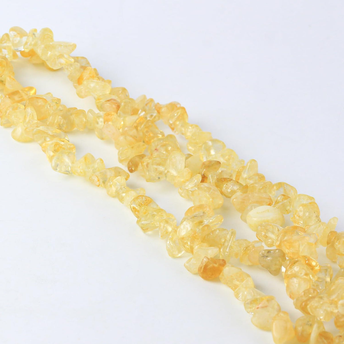 31 inches Chip Stone Loose Gemstones Beads Drilled Strand for Jewelry Making (Citrine)