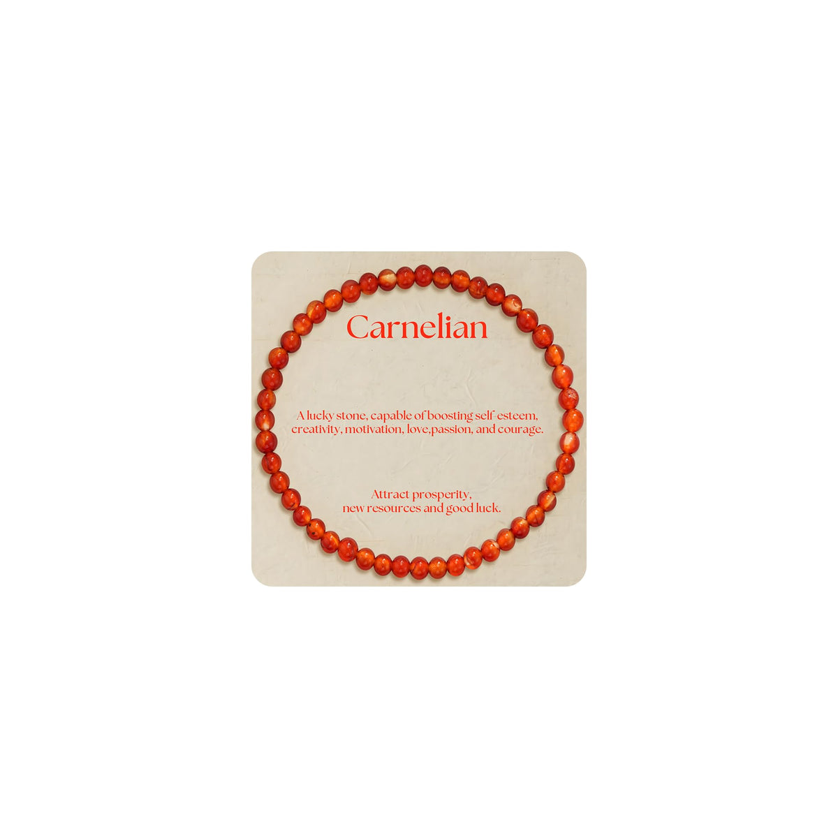 Treasure Bender Red Beaded Protection Bracelet for Women Men, Attract Good Luck and Prosperity, Natural Gemstone Healing Crystals Bracelet Jewelry Gifts for Women Men (Carnelian)