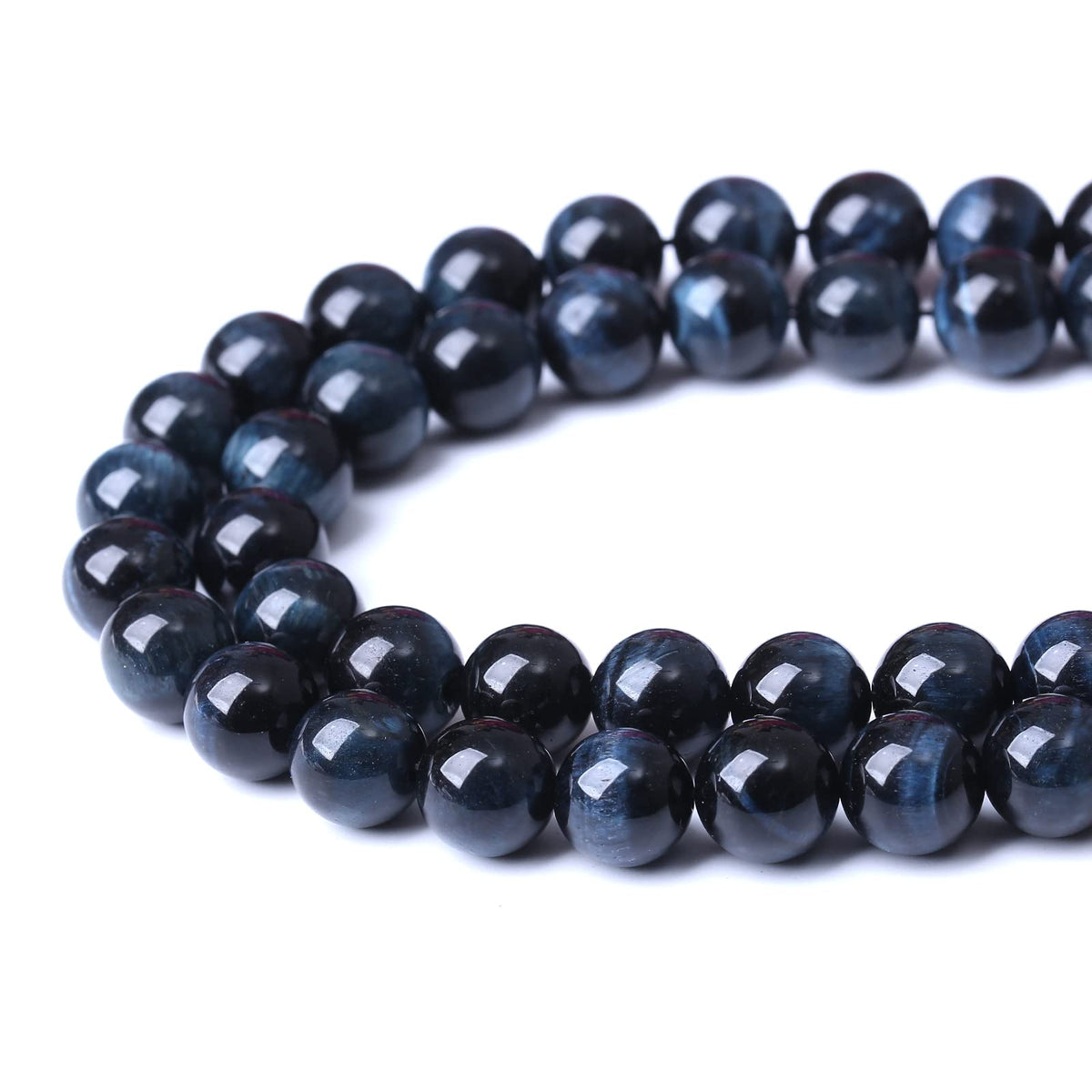 60PCS 6MM AAA Blue Black Tiger Eye Stone Beads Natural Gemstone Bead Crystal Healing Energy Jewelry Making DIY 15 inches