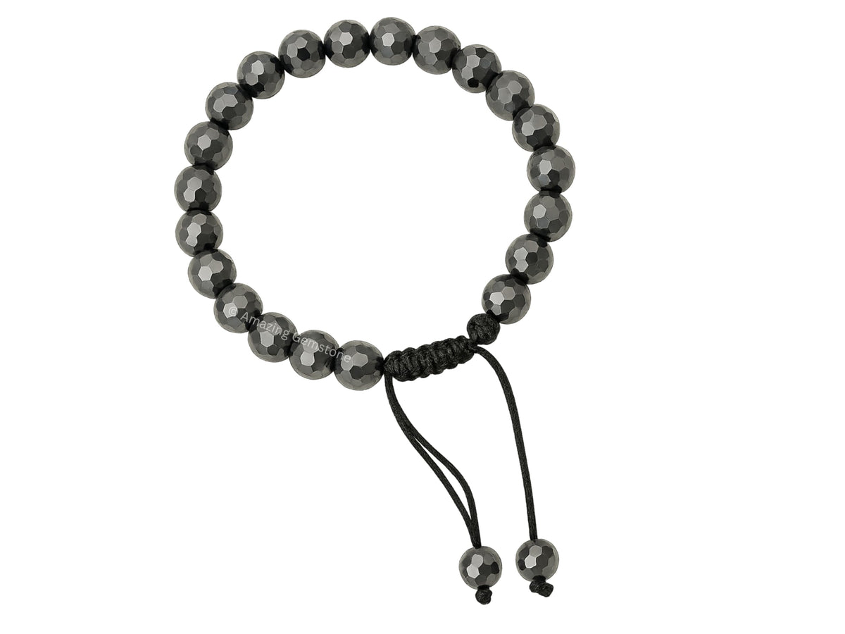 Amazing Gemstone Hematite Bracelet for Women - Chakra Mens Bracelet Protection Crystals and Healing Stones - Blessing Bracelet Spiritual Meditation Gift Christmas Stocking