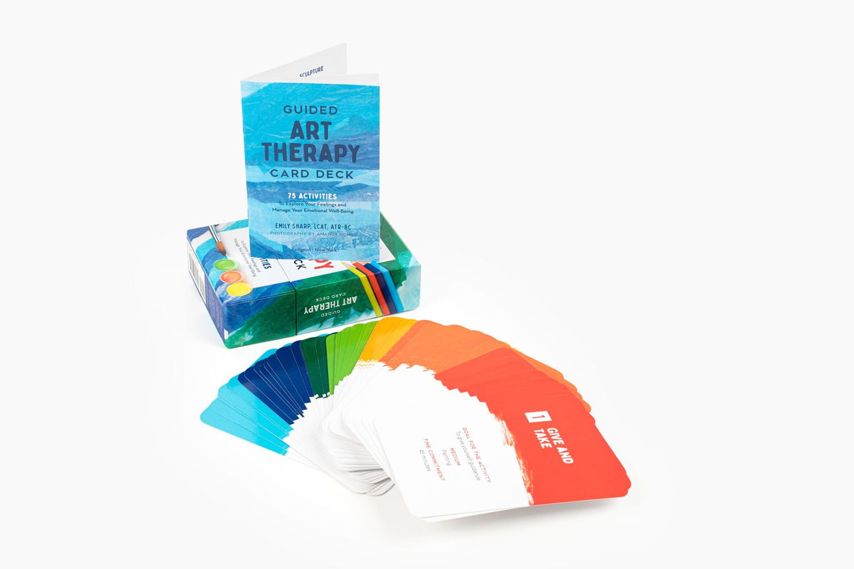 Guided Art Therapy Card Deck: 75 Activities to Explore Your Feelings and Manage Your Emotional Well-Being