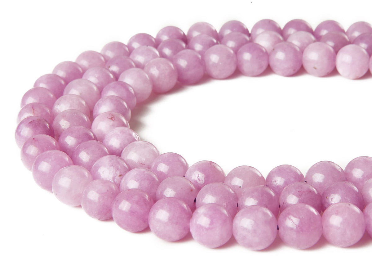60pcs 6mm Kunzite Beads Natural Gemstone Beads Round Loose Beads for Jewelry Making