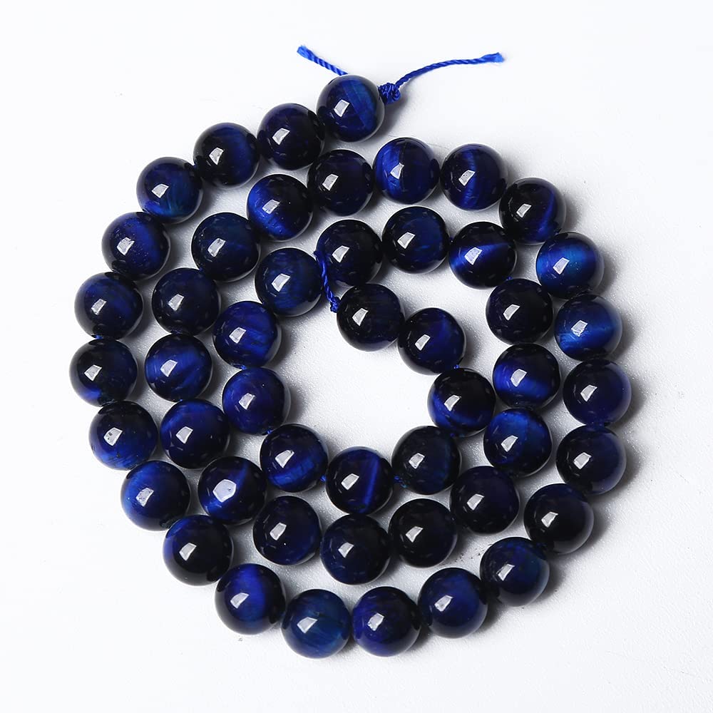90PCS 4MM AAA Blue Tiger Eye Stone Beads Natural Gemstone Bead Crystal Healing Energy Jewelry Making DIY 15 inches