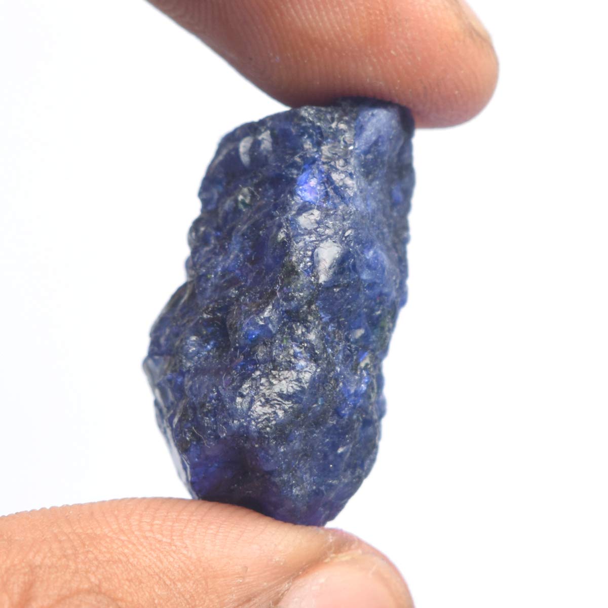 gemhub Raw Blue Sapphire 50.00 Ct Healing Crystal, Rough Sapphire Crystal Natural Gemstone