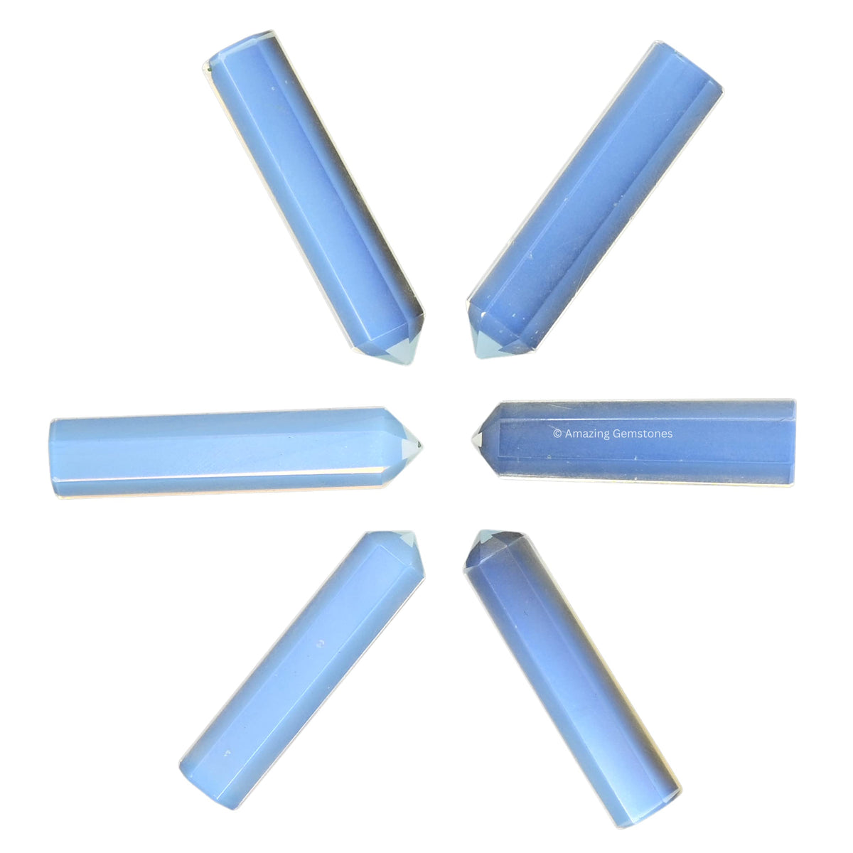 Amazing Gemstone Opalite Crystal Points Bulk Healing Crystals and Stones - Pack of 3 Single Terminated Healing Wand Point Bulk Crystals for Crafts, Crystal Grid, DIY Work - Premium Crystals