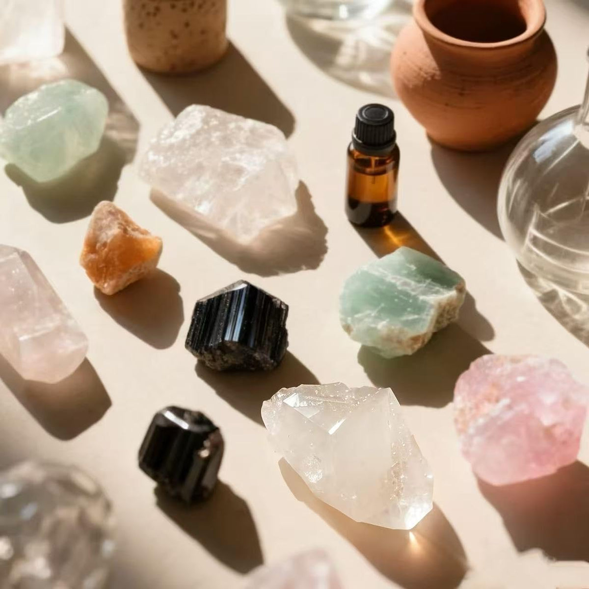 Sulanvi Bulk Raw Crystals - Beginner DIY Healing Crystal Set, 1.2-2.0” Natural Unpolished Gemstones for Terrarium, Meditation, Tarot, Grids, Aroma Stone, 0.45lb (Chalcopyrite-L)