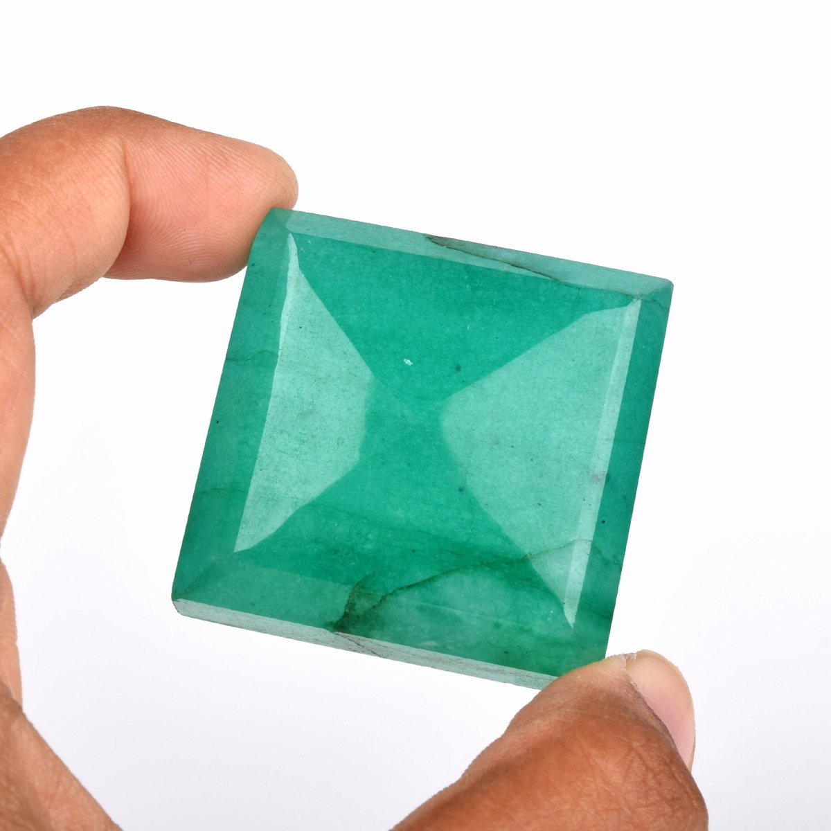 GEMHUB Green Emerald 300.50 Carats. Colombian Fine Emerald Cut Loose Gemstones For Jewelry Making