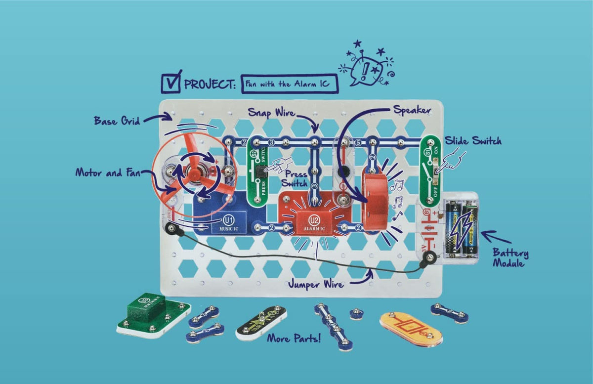 Snap Circuits Elenco Snap Circuits Pro 500 in 1 Electronics Exploration Kit