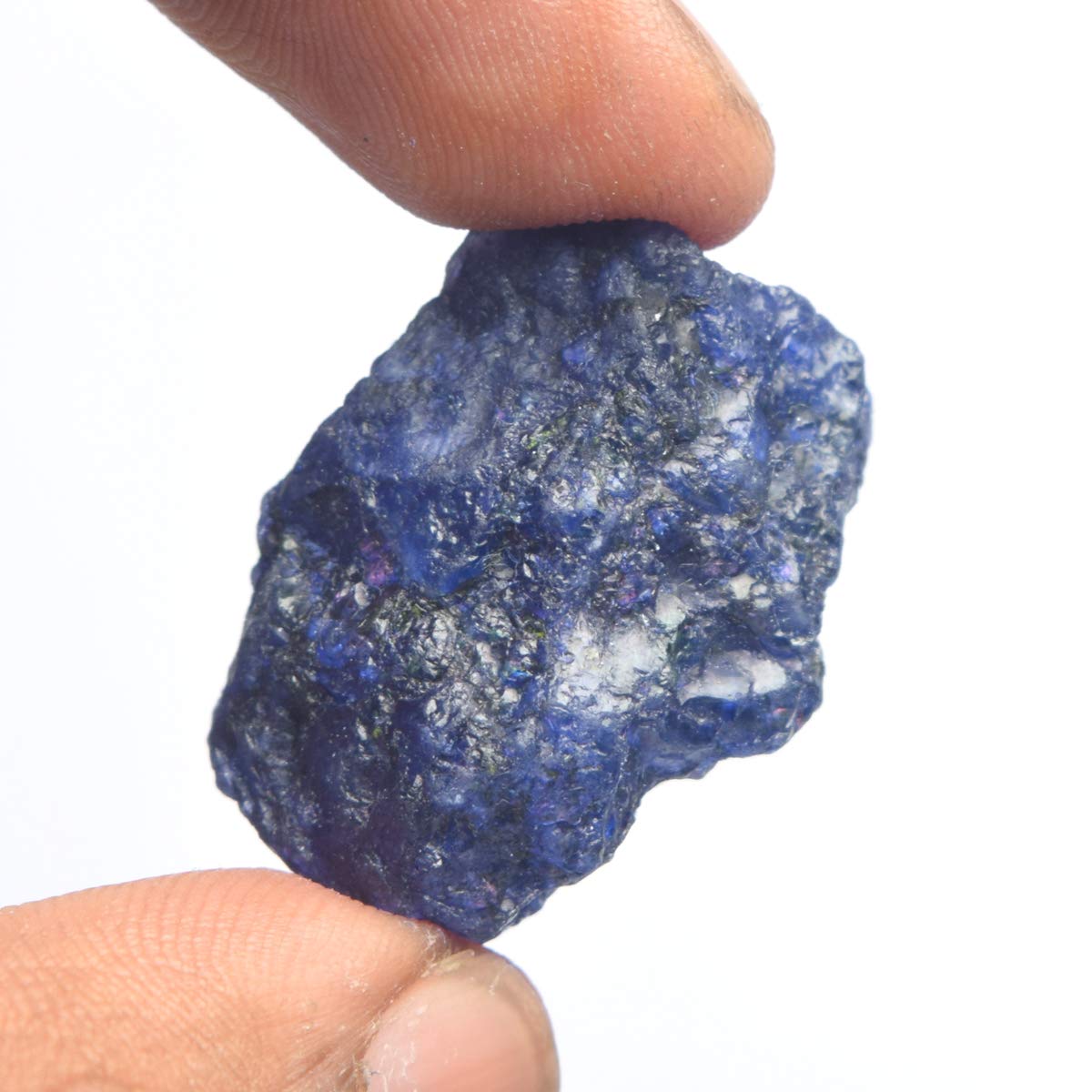 gemhub Raw Blue Sapphire 50.00 Ct Healing Crystal, Rough Sapphire Crystal Natural Gemstone