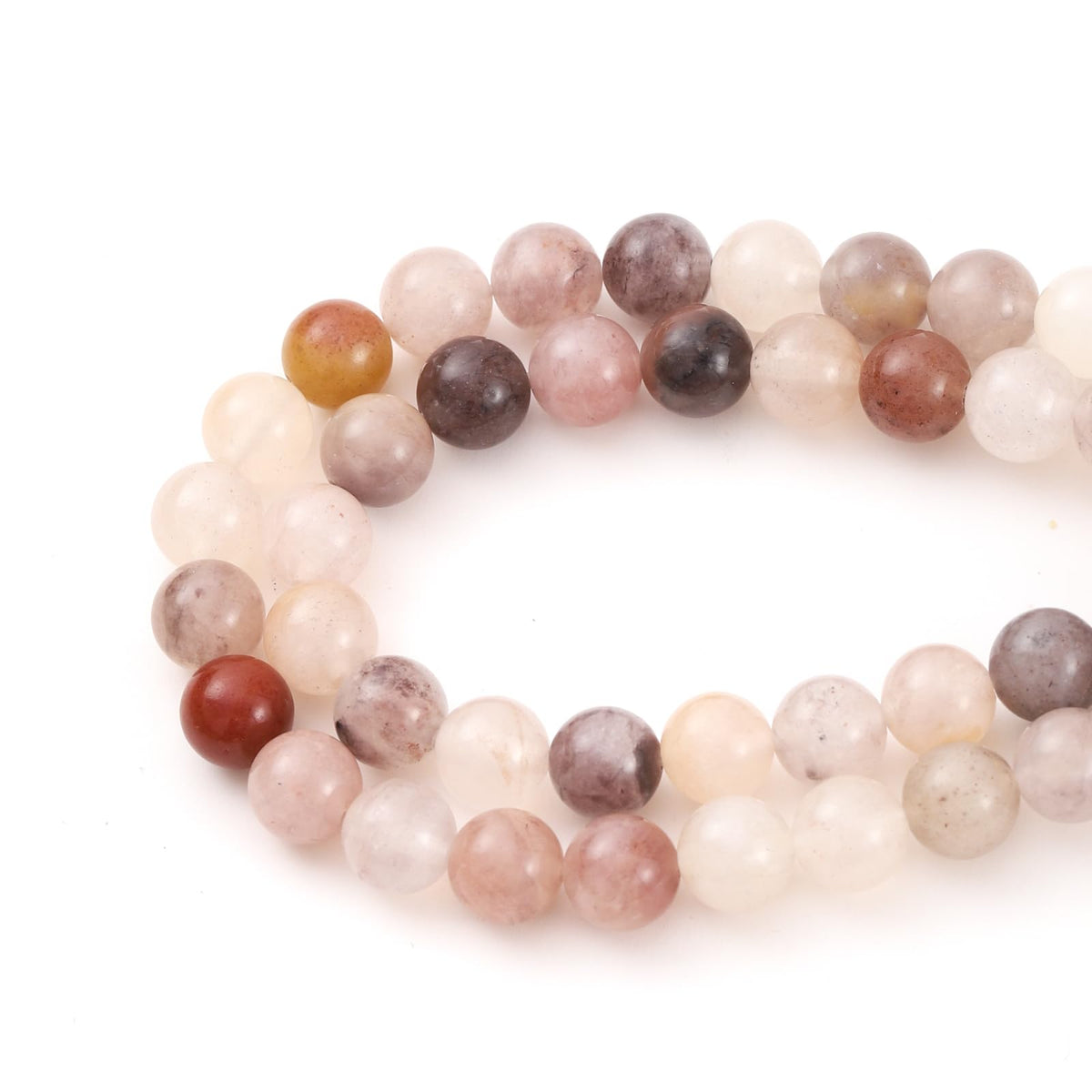 10mm 38pcs DIY Natural Violet Stone Beads Round Healing Crystal Gemstone Loose Beads for Jewelry Making Handmade Bracelet Necklace