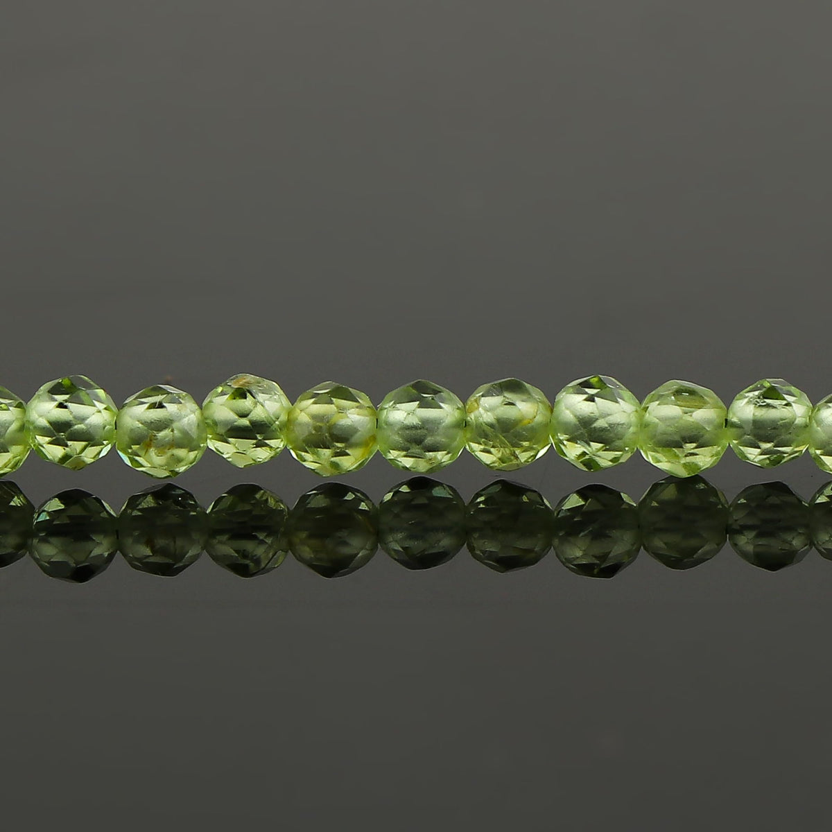 CRYSTALINES High Grade Natural Peridot Gemstone Bracelet, Handmade Beaded Jewelry, August Birthstone, Healing Crystals, Silver Adjustable Chain, Christmas Gift for Women, Size-8inch