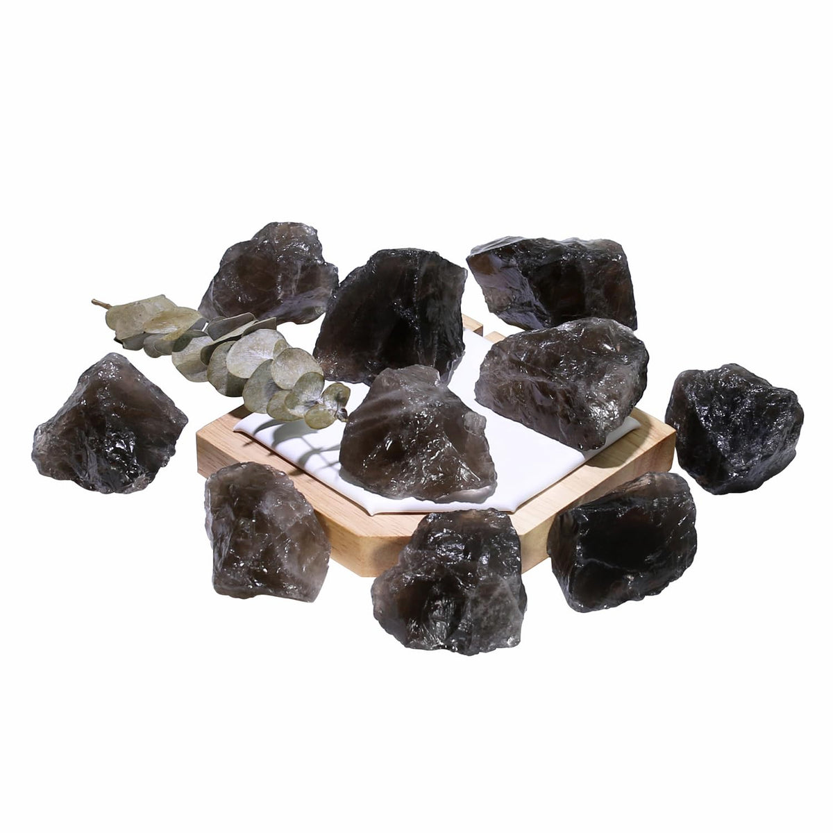 Nvzi Raw Smoky Quartz Crystals Bulk, Real Gemstones and Crystals, Rocks and Minerals, Healing Crystals, Quartz Crystals and Healing Stones, Cuarzos Originales De Energia Y Piedras(1LB)
