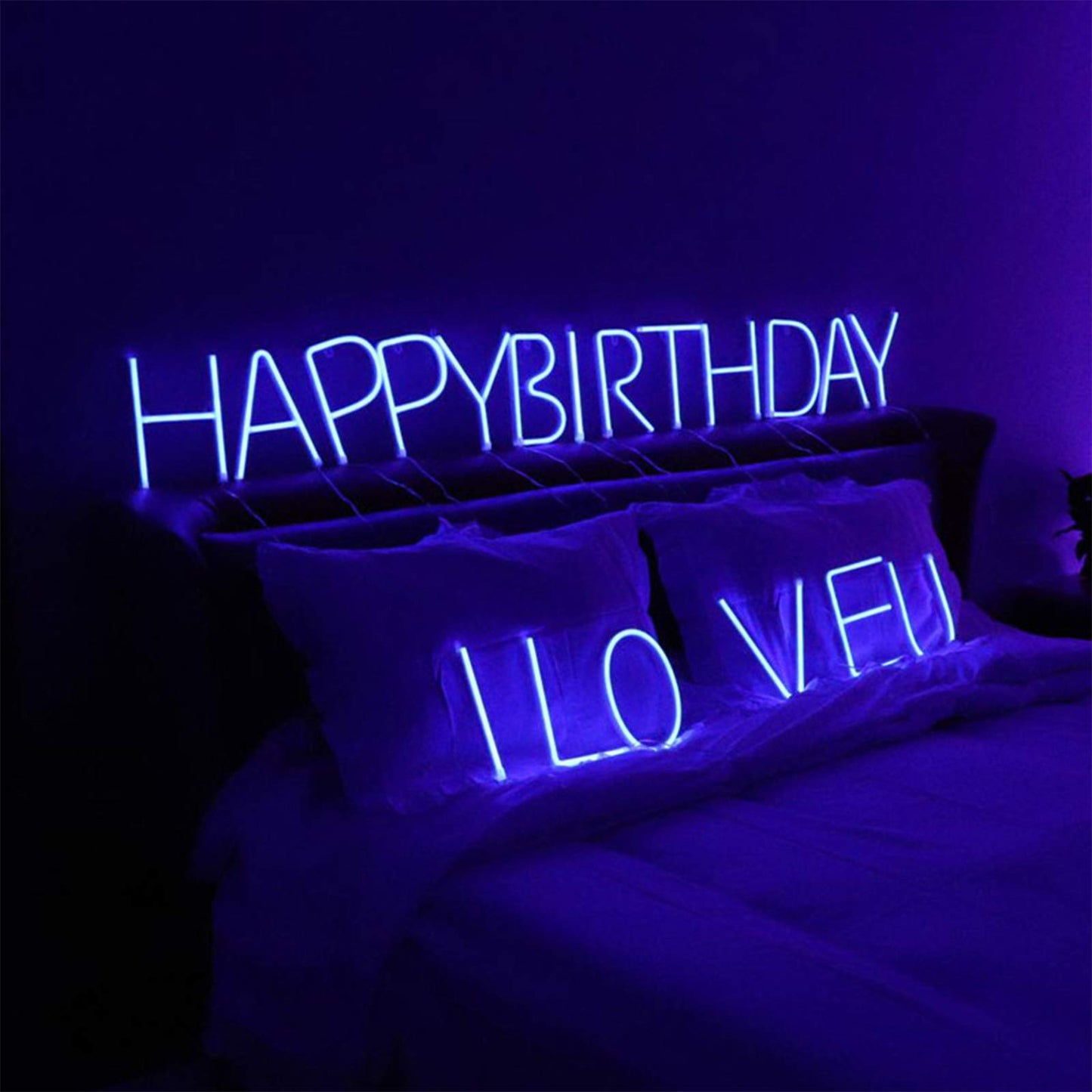 ENUOLI LED Letter Neon Sign Lights Alphabet Letter Marquee Signs Neon Night Lights Battery and USB Operated Neon Letters Neon Words Wall Lights for Christmas Birthday Wedding Party Bar Bedroom (P)