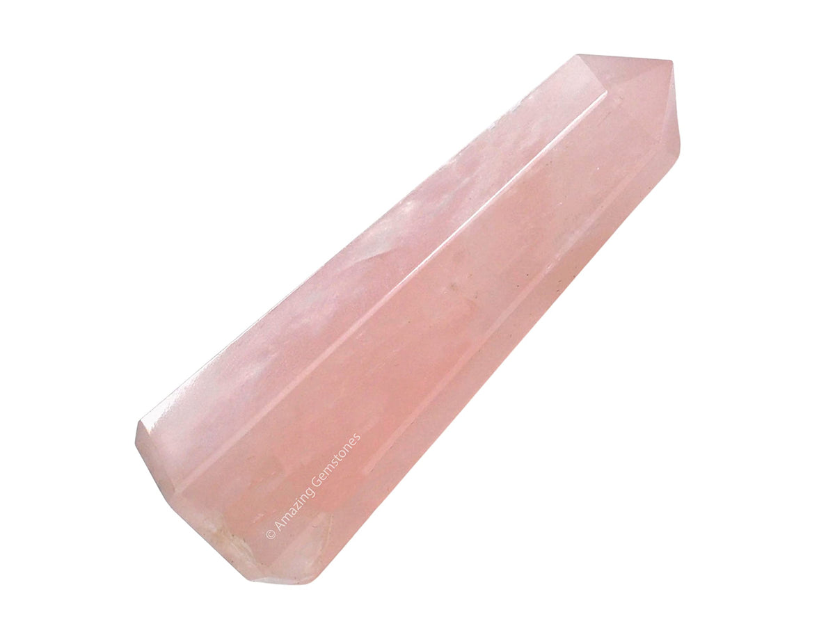 Amazing Gemstone Rose Quartz Crystal Towers - Natural Healing Crystal Point Obelisk for Reiki Healing and Crystal Grid (3" to 4" INCH)