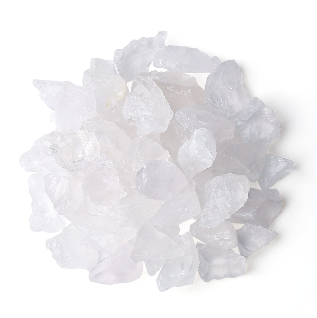 MAIBAOTA Natural Clear Quartz Crystals Bulk Raw Healing Crystal Stones 1" Raw Rough Gemstones Rocks for Tumbling Polishing Cutting Reiki Witch Quartz Crystals