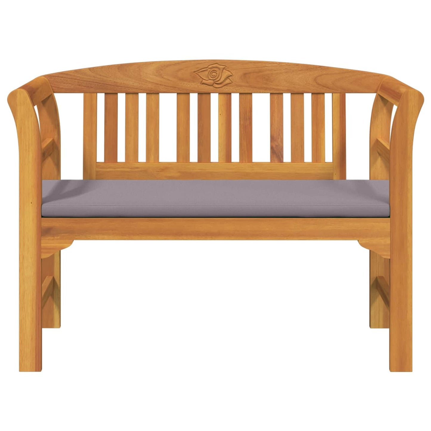 GFDWPUY Outdoor Rose Bench Hand Carved Solid Acacia Wood 44.88 x 18.11 x 32.48 in Natural Finish for Balcony Garden Patio