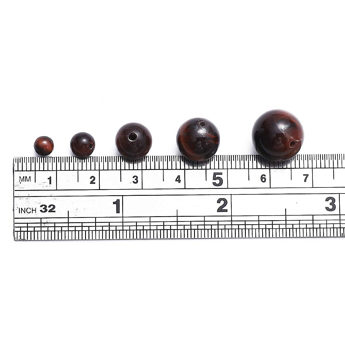 BEADIA Natural Red Tiger Eye Stone Round Loose Semi Gemstone Beads for Jewelry Making 10MM 38PCS