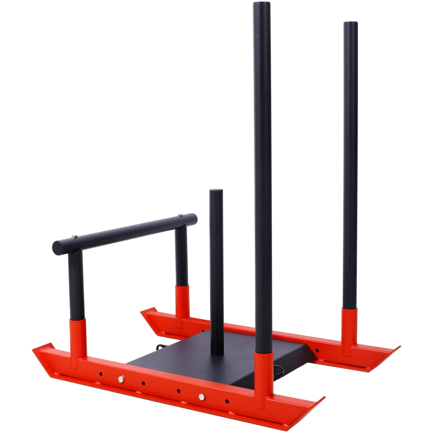 Gecheer Weight Sled for Strength Training Speed Training Explosive Power Muscle Building Push Pull Exercises Compatible with 1 Inch and 2 Inch Weight Plates