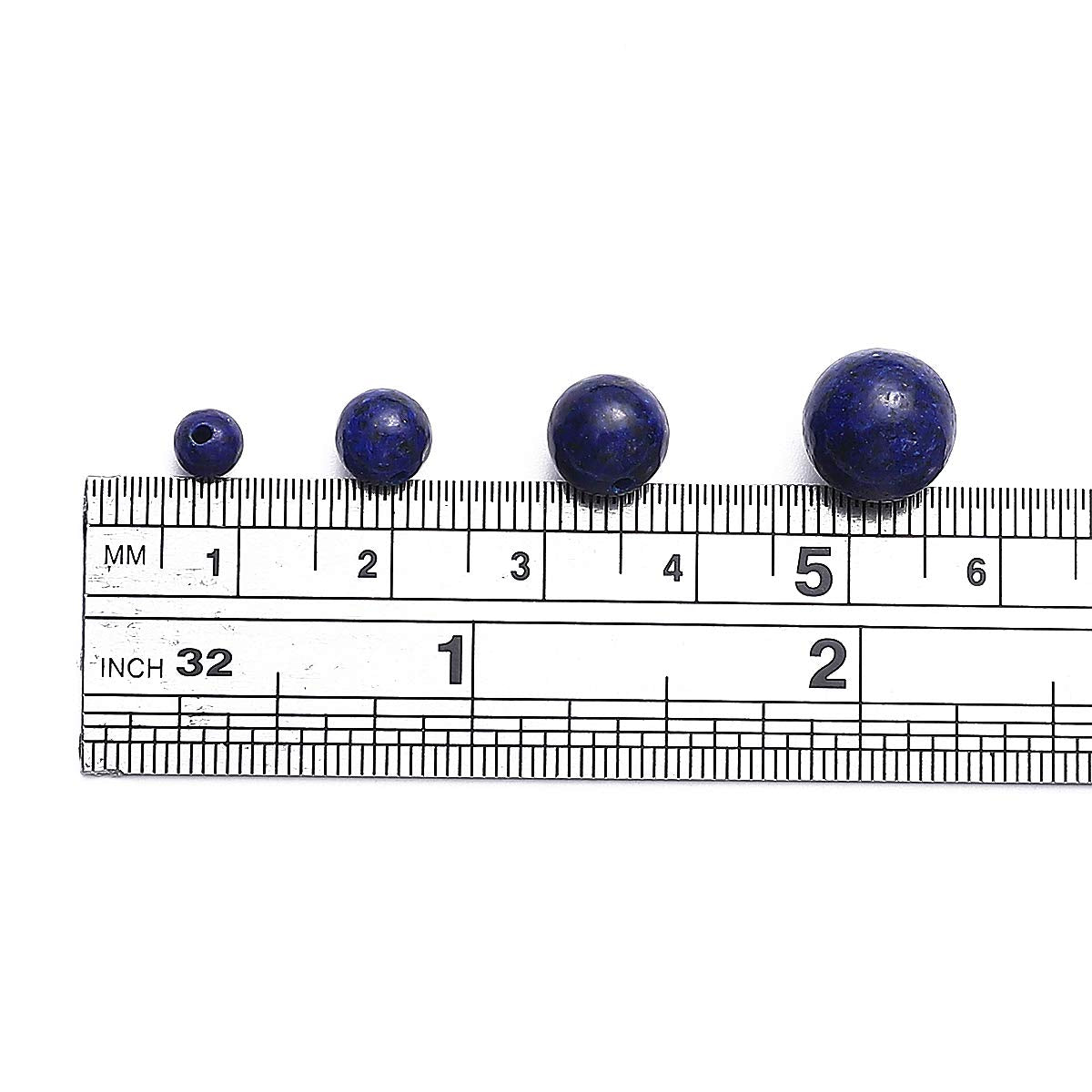 BEADIA Natural Lapis Lazuli Stone Round Loose Semi Gemstone Beads for Jewelry Making 4MM 89PCS