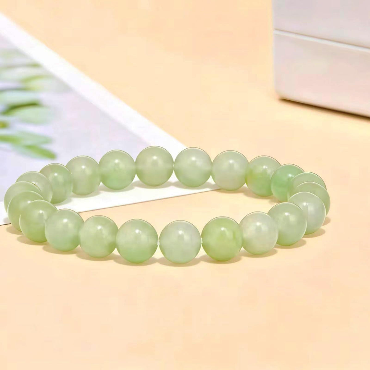 Adjustable Crystal Money Bracelets for Women Aventurine & Tiger-Eye Stone Beaded Bracelet Wealth Attraction Feng Shui Good Luck Elastic Bracelets Natural Healing Protection Jade Spiritual Jewelry (Green)