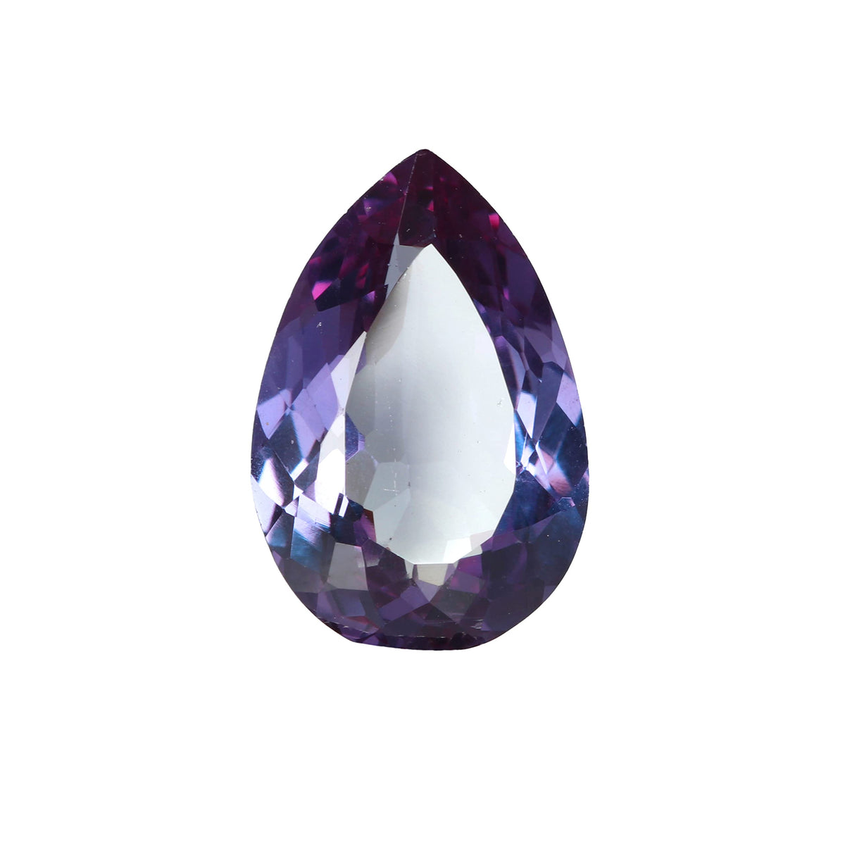 REAL-GEMS Natural Color Change Alexandrite Loose Gemstone 6.00 Carat Pear Cut Stone for Jewelry Making and Collection
