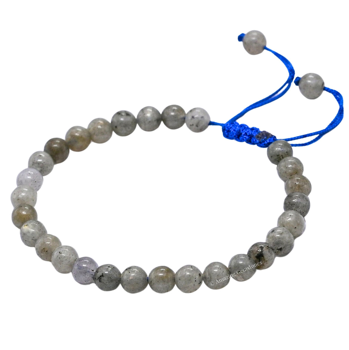 Amazing Gemstone Labradorite Bracelet, Gifts For Men & Women - Protection Healing Crystal Bracelet - 6mm Gemstone Beaded Adjustable Bracelet, Pulseras Para Hombres Mujer Stocking Stuffers