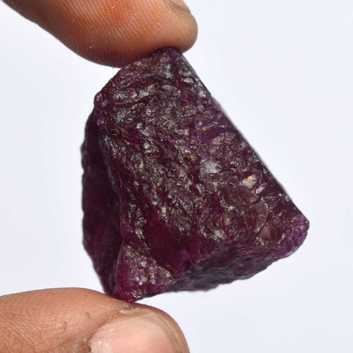 GEMHUB Natural Crystals And Healing Stones 87.00 Carat Raw Rough Ruby Healing Crystals For Jewelry Making