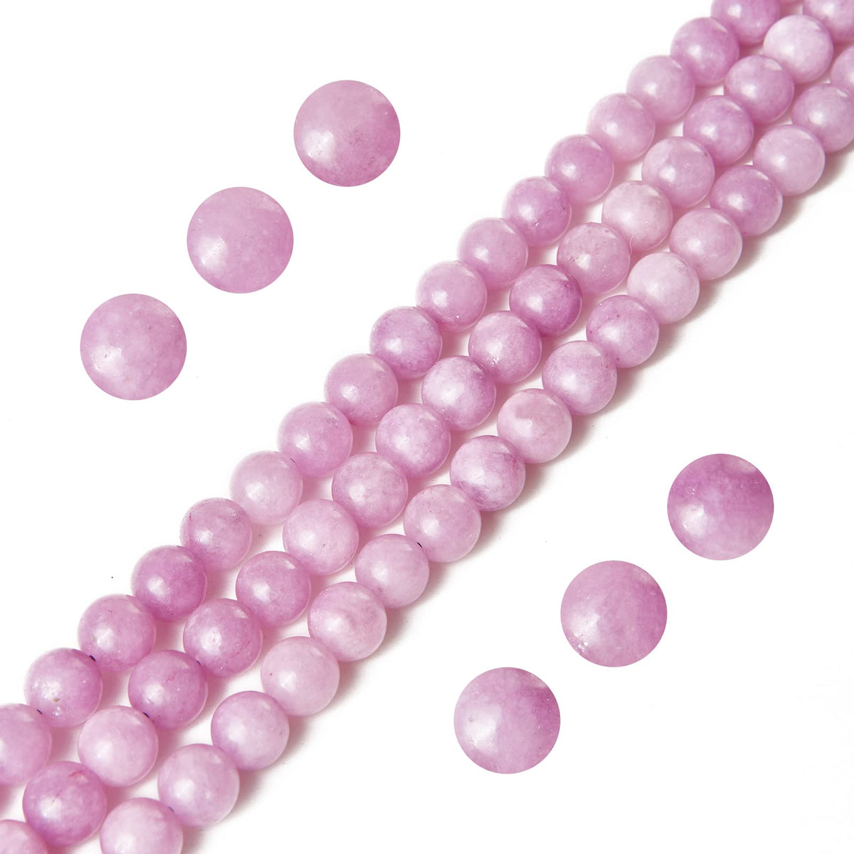 100pcs 6mm Kunzite Beads Natural Gemstone Beads Round Loose Beads for Jewelry Making