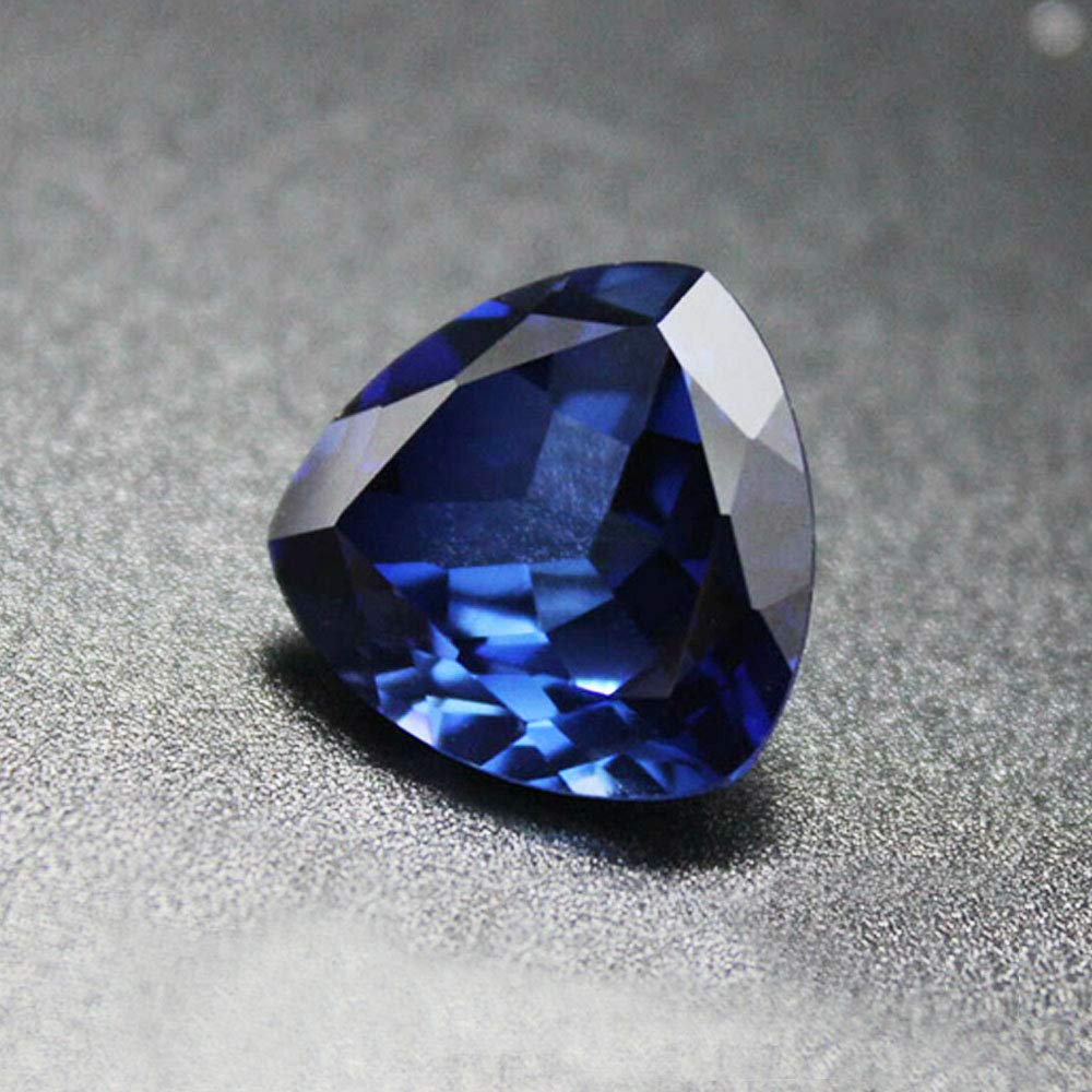 Wixine 2Pcs Beautiful Blue Tanzanite 10mm Stunning Trillion Cut Loose Gemstone