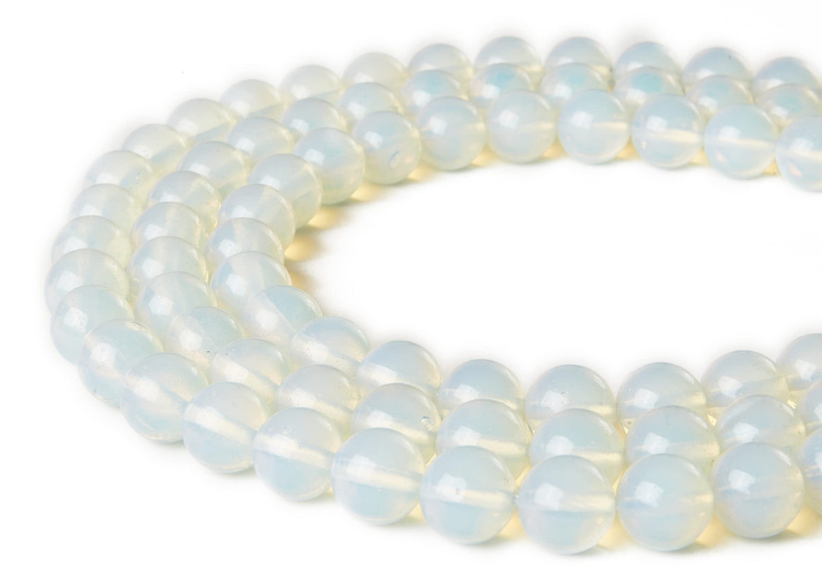 60pcs 6mm Opal Beads Natural Gemstone Beads Round Loose Beads for Jewelry Making