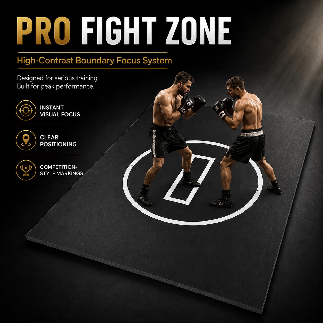 6.5x10 FT Wrestling Mat for Home Gym, Heavy-Duty PVC & XPE Foam BJJ MMA Jiu Jitsu Judo Mat, Anti-Slip Lychee Pattern, Waterproof Roll-Up Grappling Mat, Black