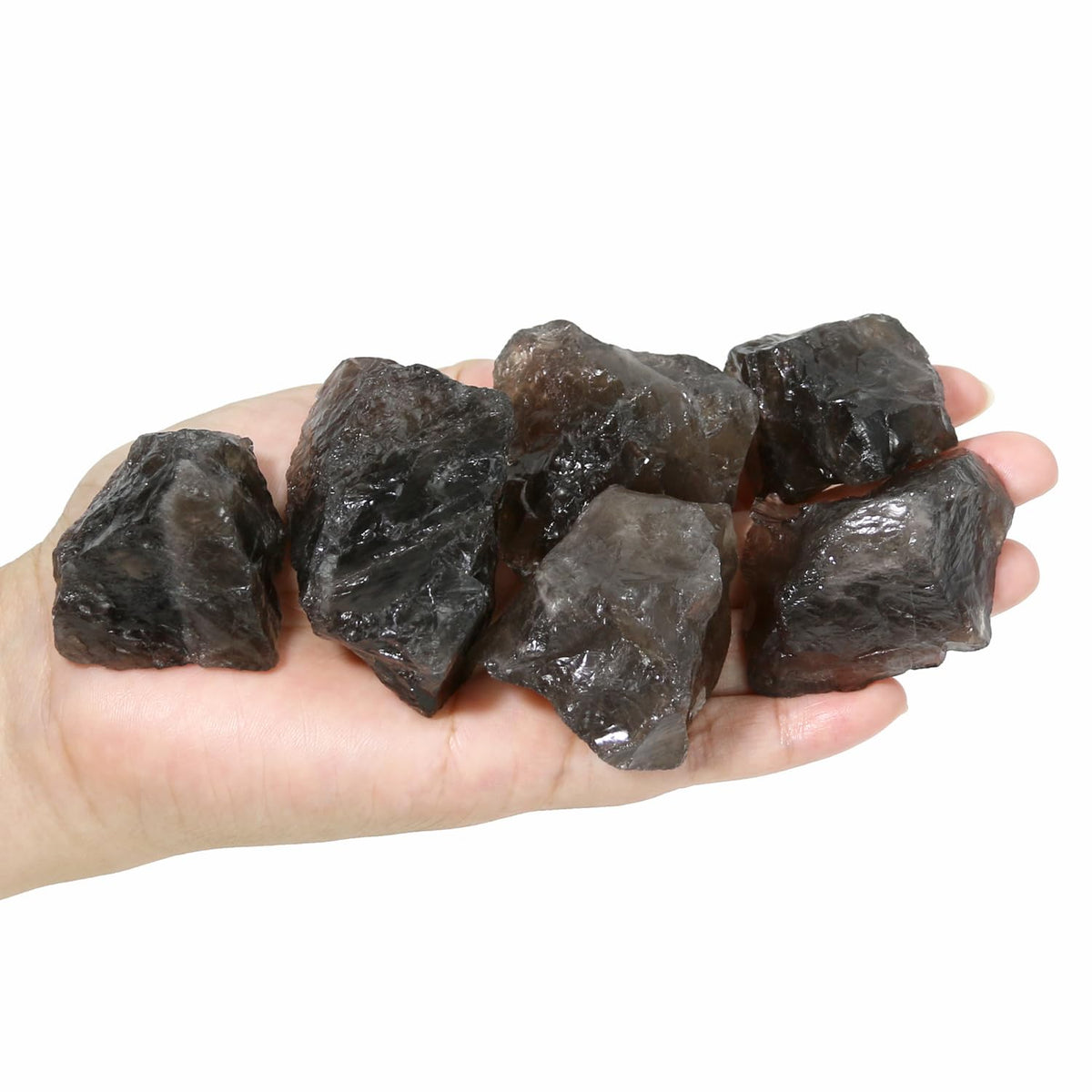 Nvzi Raw Smoky Quartz Crystals Bulk, Real Gemstones and Crystals, Rocks and Minerals, Healing Crystals, Quartz Crystals and Healing Stones, Cuarzos Originales De Energia Y Piedras(1LB)