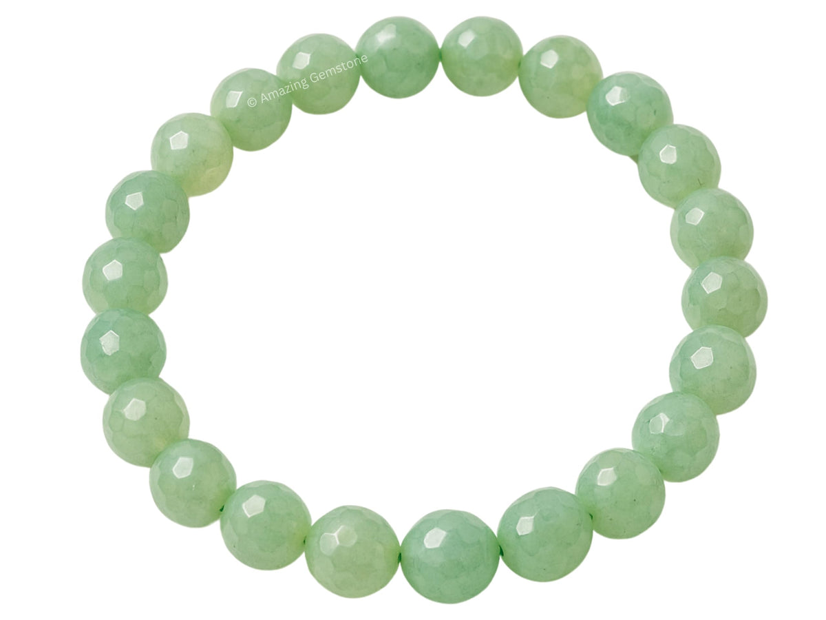 Amazing Gemstone Green Aventurine Bracelet for Women - Chakra Mens Bracelet Protection Crystals and Healing Stones - Blessing Bracelet Spiritual Meditation Gift Christmas Stocking Stuffers