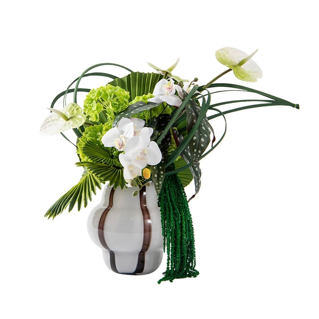 XUNTING Artificial Plants Indoor Modern Light Luxury Simulation Flower Art Decoration Table Fake Flower Sales Office Negotiation Table Coffee Table Hotel Decoration Flower Plants Decor