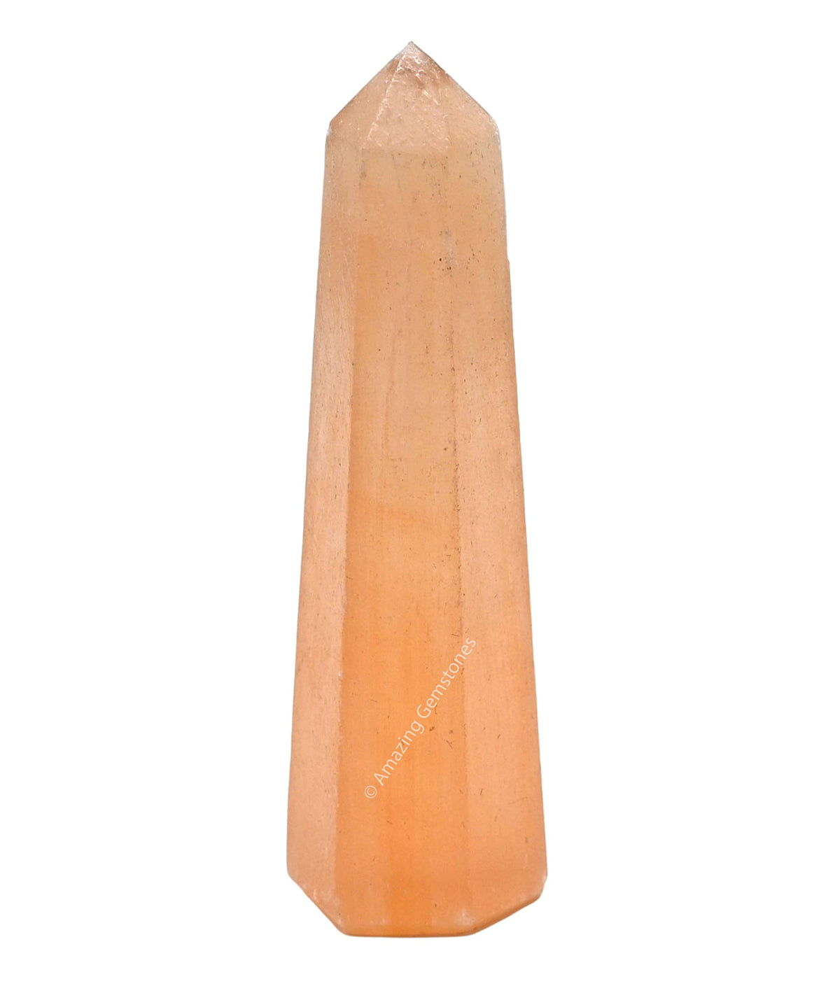 Amazing Gemstone Orange Selenite Crystal Towers ~ Natural Healing Crystal Point Obelisk for Reiki Healing and Crystal Grid (2" to 3" INCH)