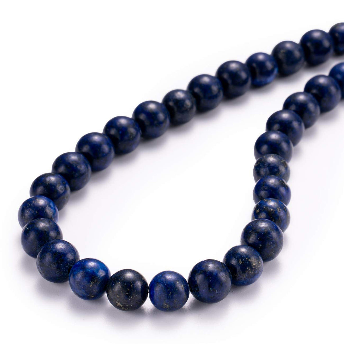 BEADIA Natural Lapis Lazuli Stone Round Loose Semi Gemstone Beads for Jewelry Making 6MM 61PCS