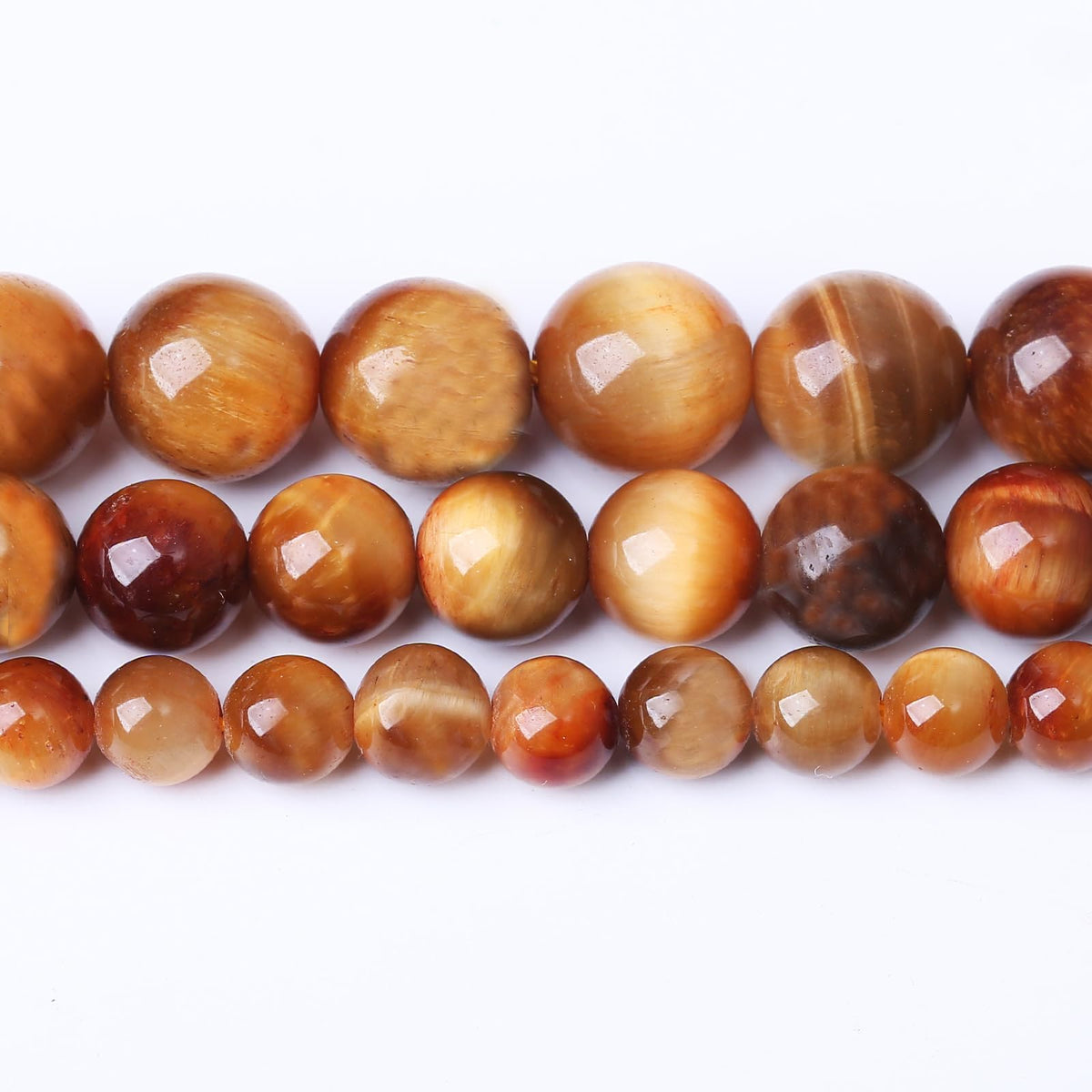 32PCS 12MM AAA Warm Sun Tiger Eye Stone Beads Natural Gemstone Bead Crystal Healing Energy Jewelry Making DIY 15 inches