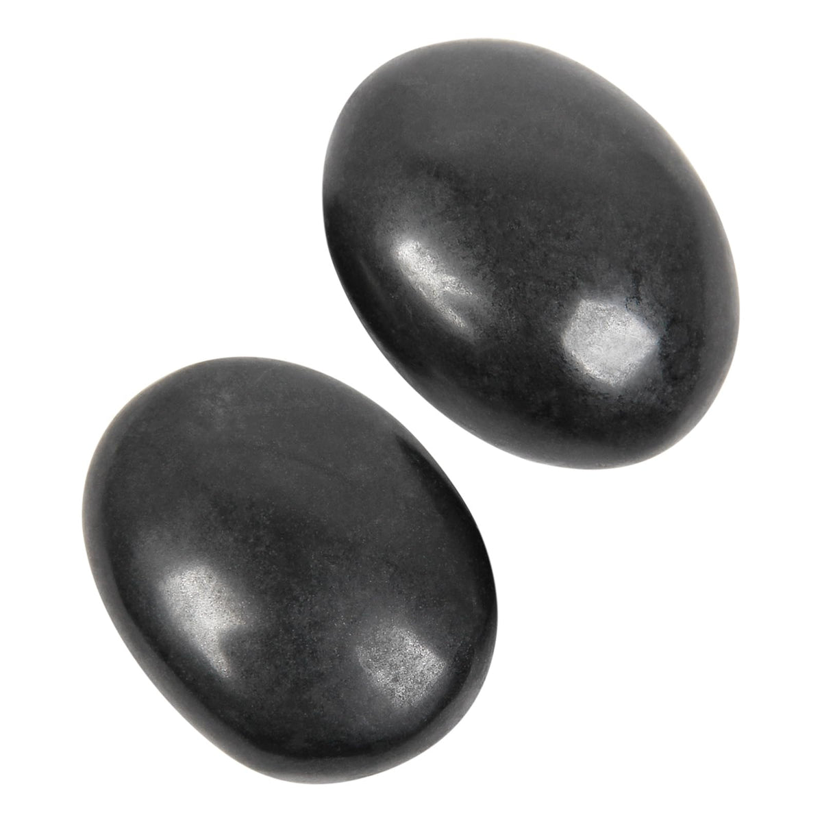 Black Tourmaline Palm Stone-2 Pcs Black Tourmaline Pocket Energy Stones, Smooth Healing Crystal Worry Stone (Black Tourmaline(2pcs))
