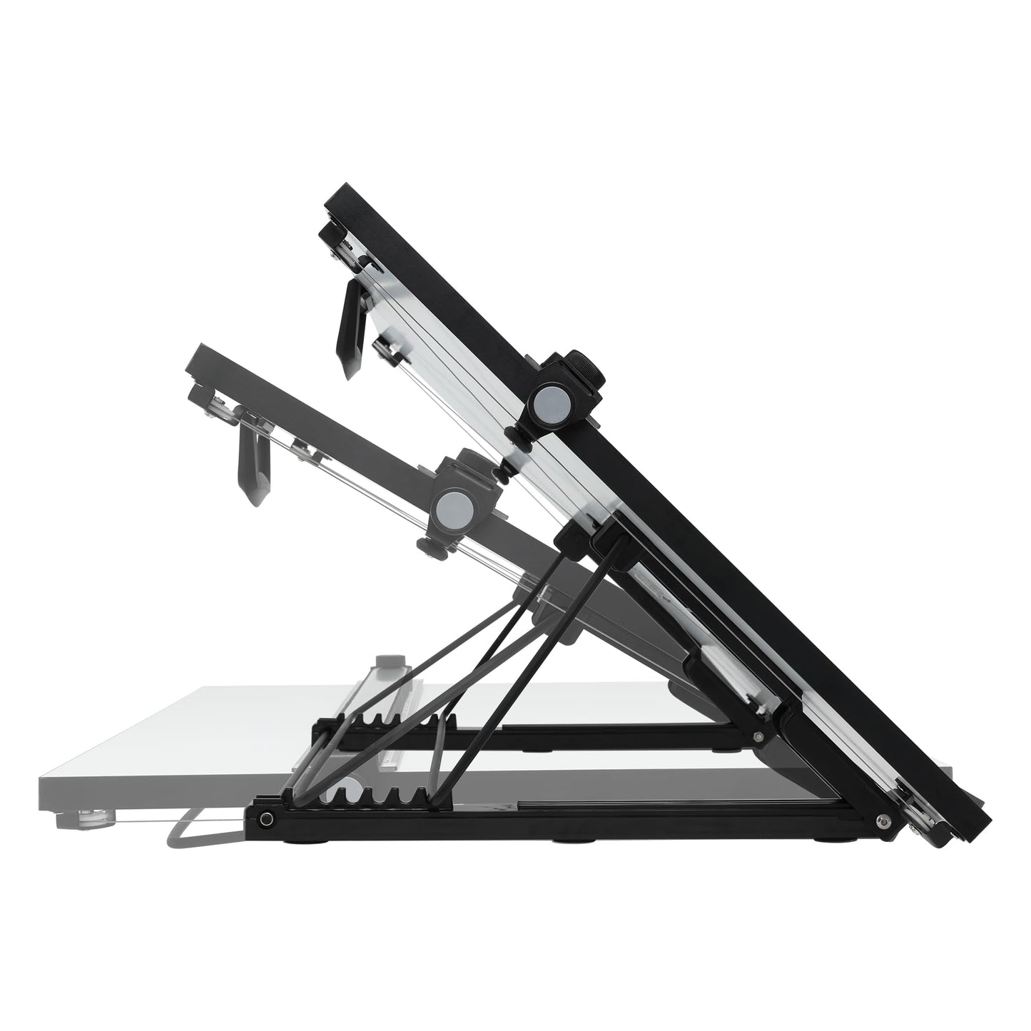 Acurit Multi-Angled 24”x36” PXB Drawing Board for Artists and Designers - Portable Tabletop Workspace, Drawing, Sketching, Drafting, Painting - Portable Laminated Surface w/Ruler & Parallel Motion Bar
