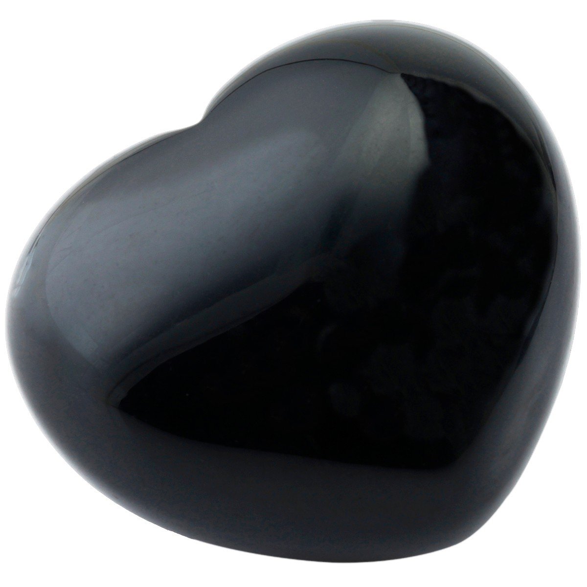 rockcloud Healing Crystal Black Obsidian Heart Love Carved Palm Worry Stone Chakra Reiki Balancing